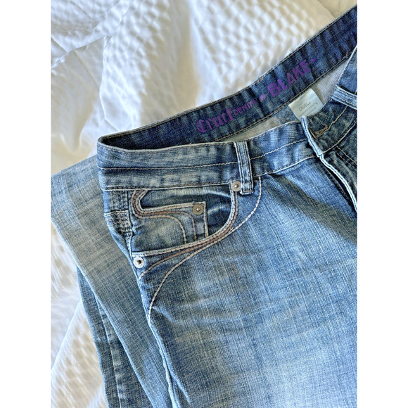 Cruel Women's Jeans Blake Denim Embroider Stud Straight Leg Size 29/7R - Picture 7 of 7